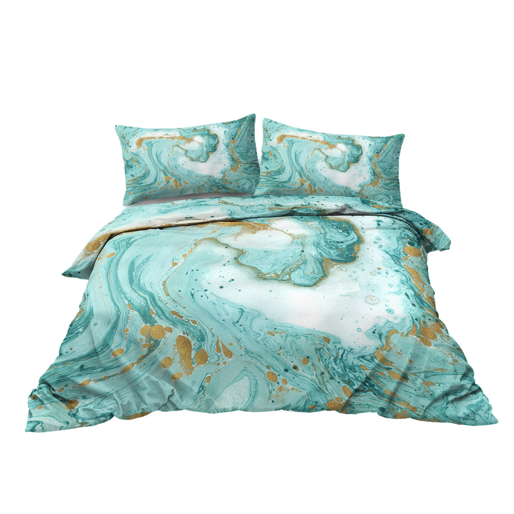 Marble Glitter Duvet Set
