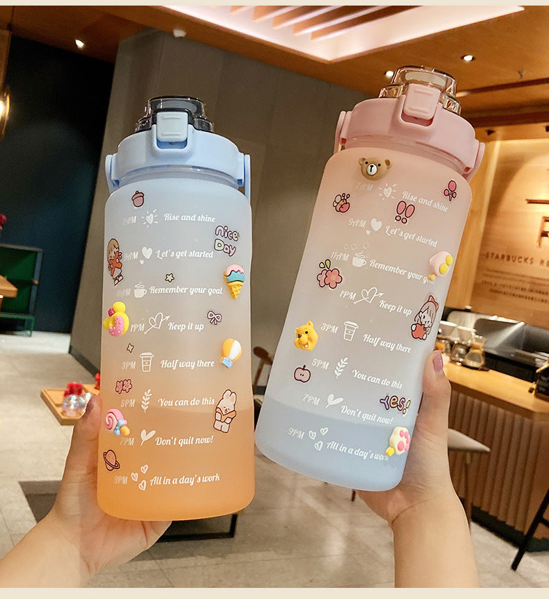 2-Liter Motivational Water Bottle