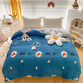 Double-Sided Coral Fleece Duvet Set
