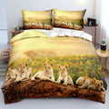 Lion 3D-Print Bedding Set (3-Piece)