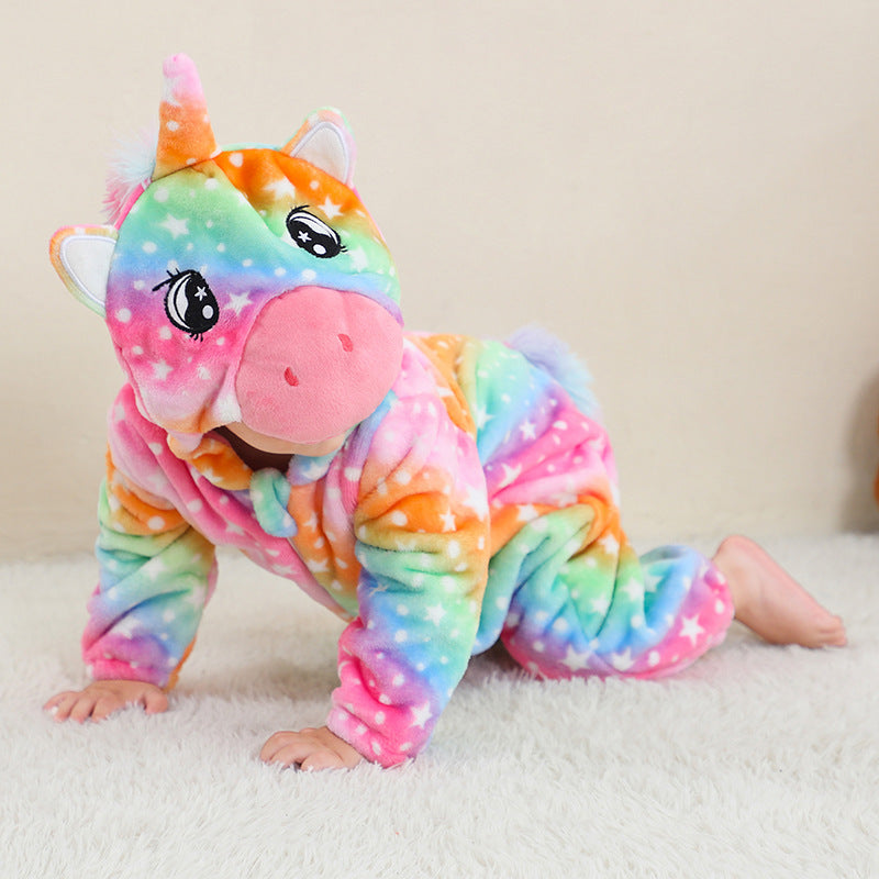 Kids' Flannel Animal Onesie