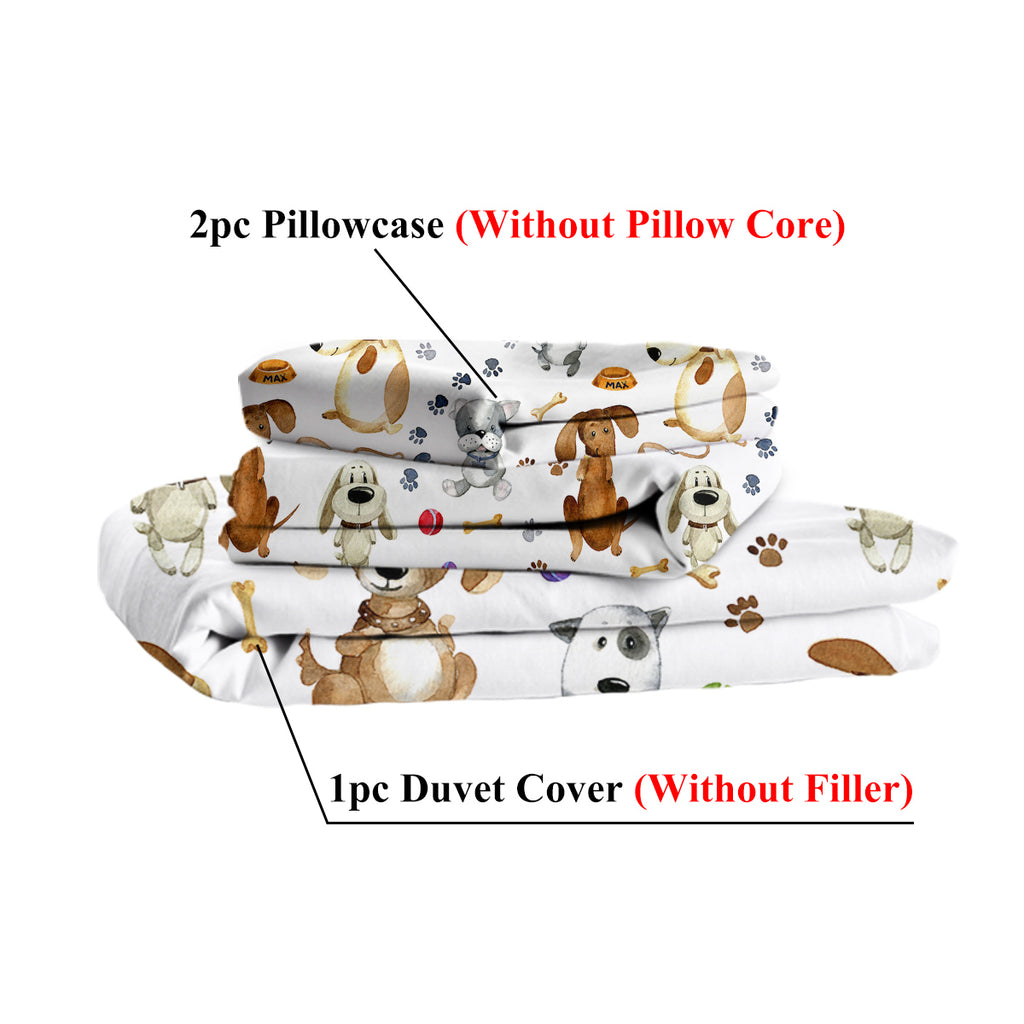 Kids' Puppy Duvet Cover Set (3-Piece)