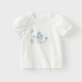 Girls' Pure Cotton Short-Sleeve Top