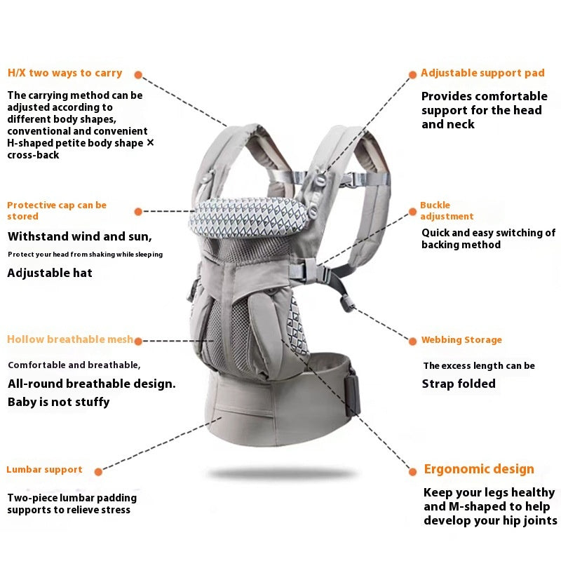 Multifunctional Baby Hip-Seat Carrier