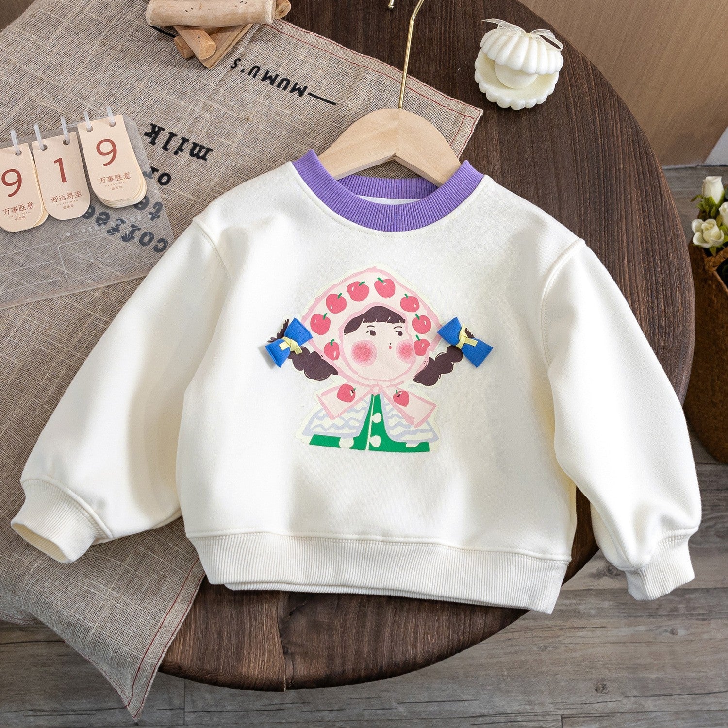 Baby Girl Cartoon Pullover