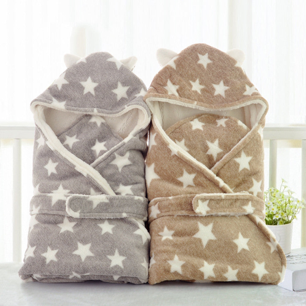 Coral Fleece Star Hug Blanket