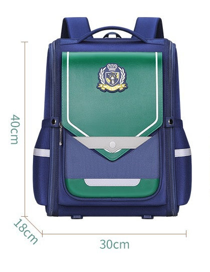 Kids' Plaid Spine-Protect Backpack