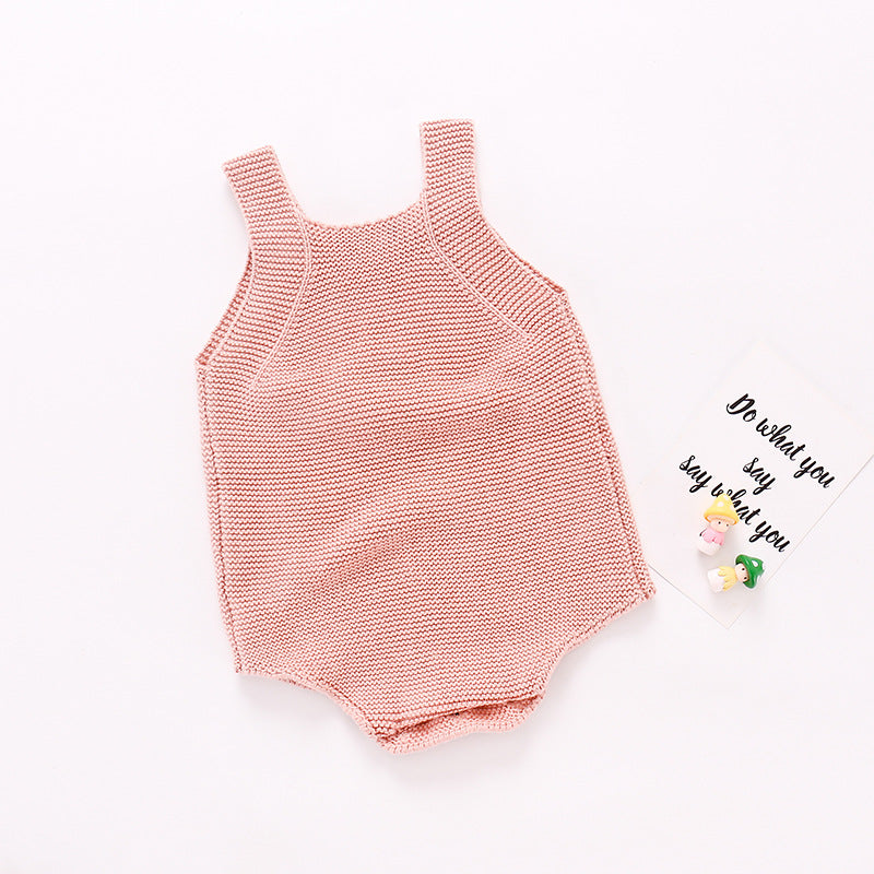 Baby Girl Sunflower Knitted Bodysuit
