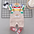 Baby Girls' Rainbow Bib Pants