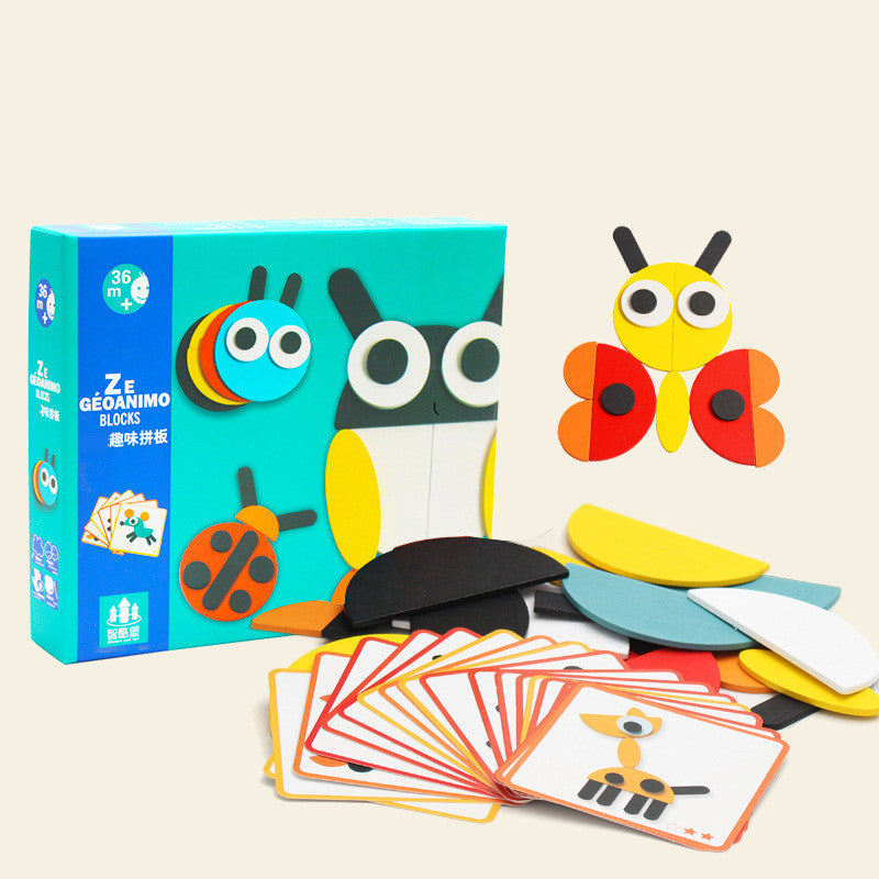 Wooden Tangram Animal Puzzle