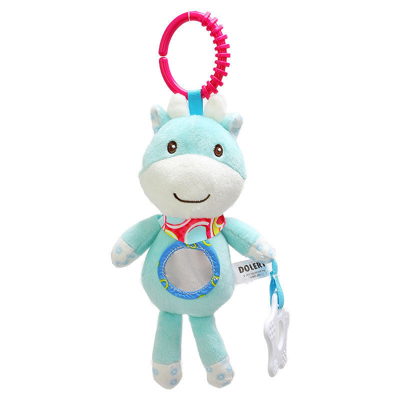 Plush Crib Rattle with Mirror