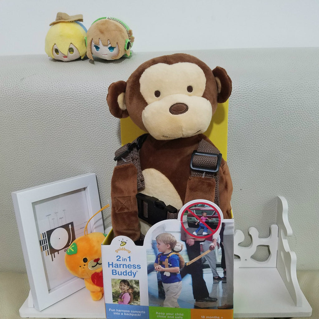 Monkey Anti-Lost Toddler Backpack with Leash