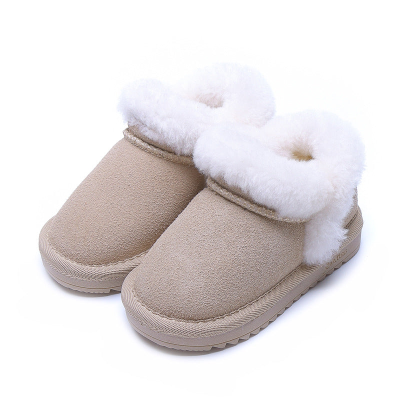 Girls' Soft-Sole Cotton Booties