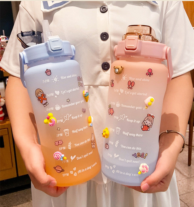 2-Liter Motivational Water Bottle