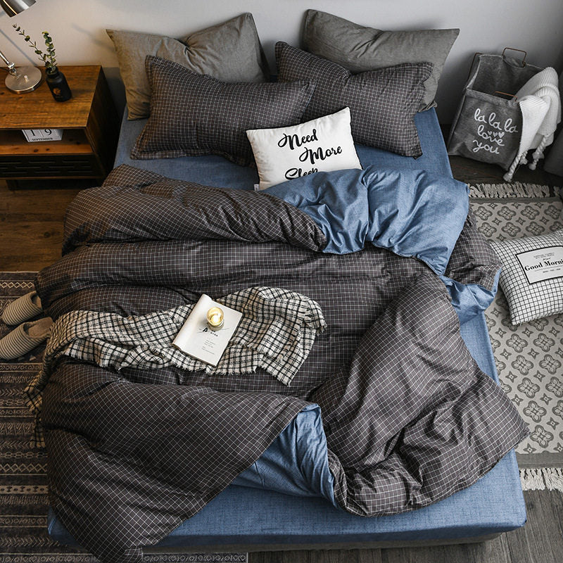 Diamond Velvet Bedding Set (4-Piece)
