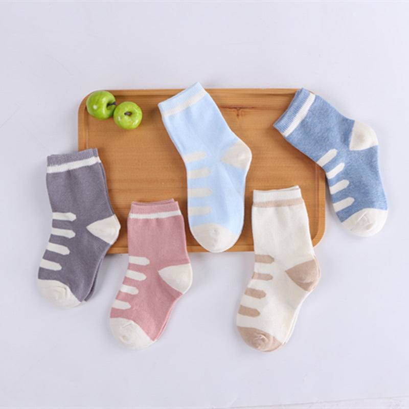 Baby Cartoon Combed-Cotton Socks