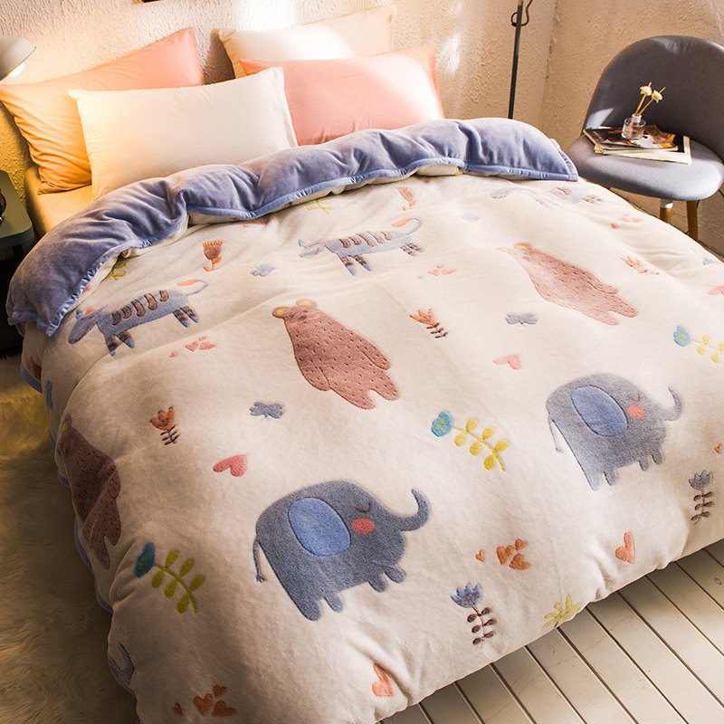 Coral Soft Duvet Cover