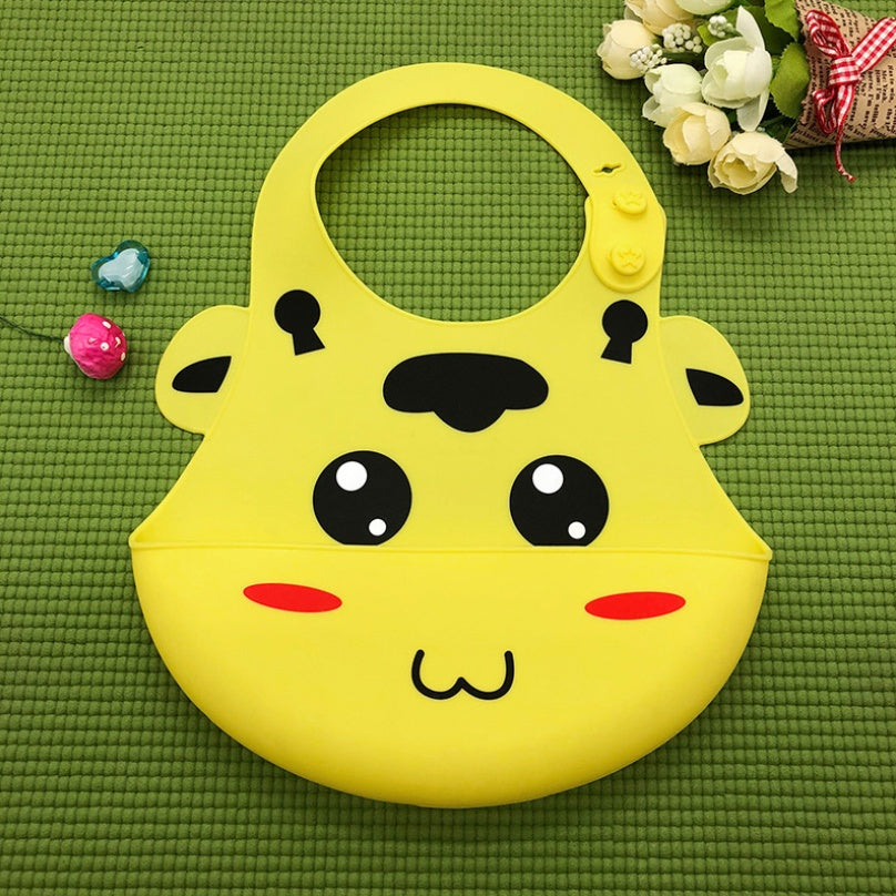 Food-Grade Silicone Cartoon Bib