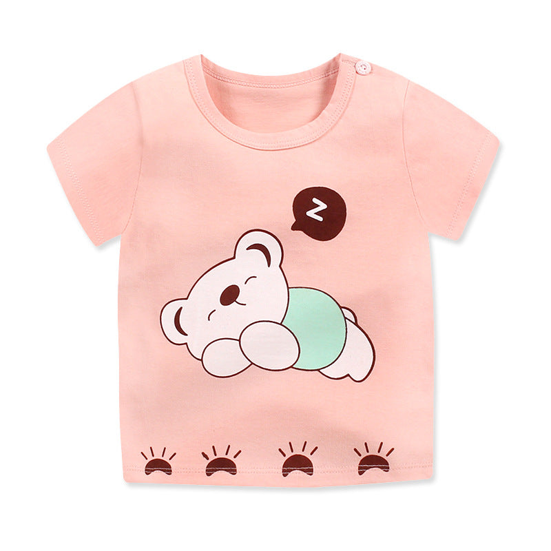 Kids' Animal-Print Cotton Tee