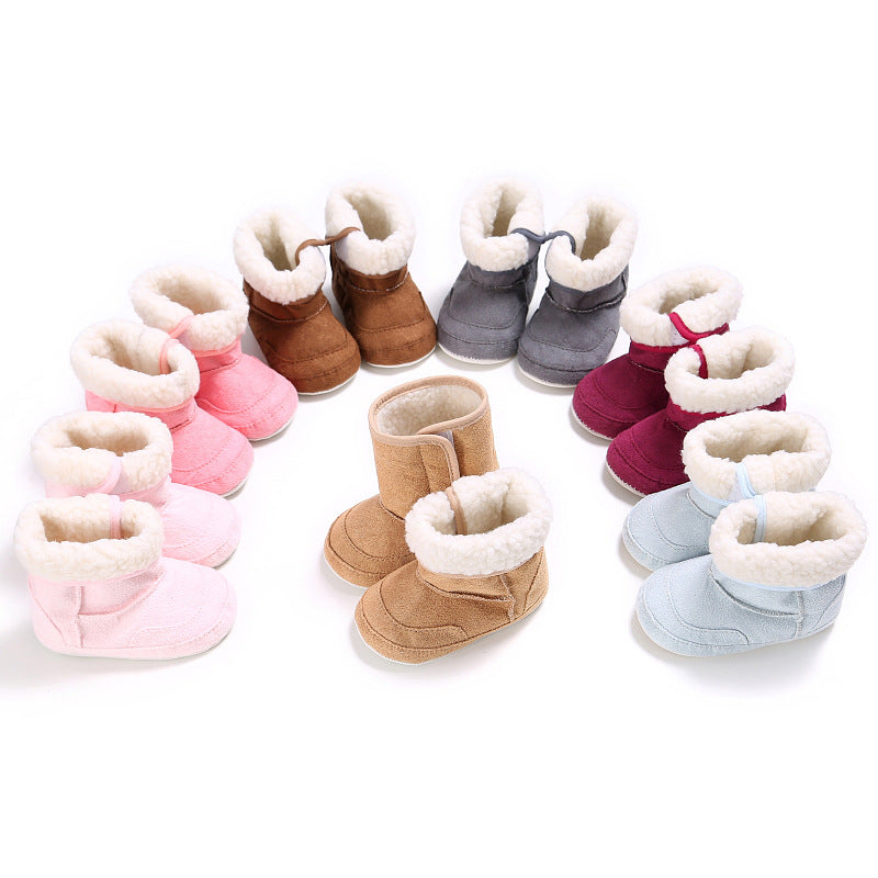 Baby Girl Soft-Sole First-Walker Booties
