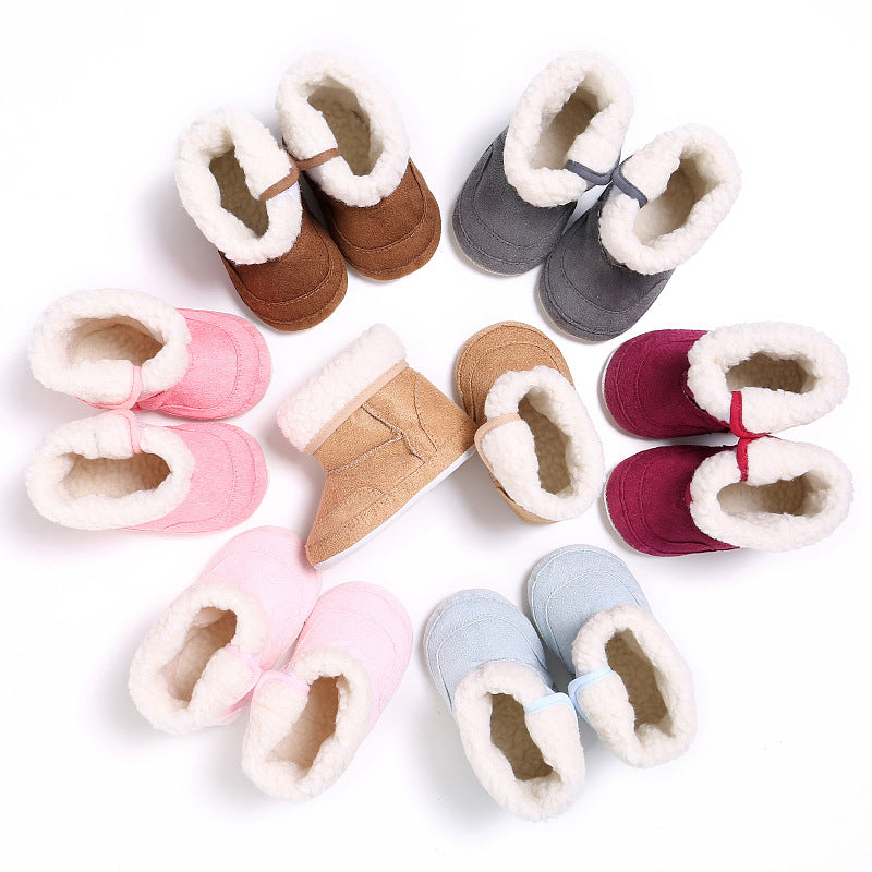 Baby Girl Soft-Sole First-Walker Booties