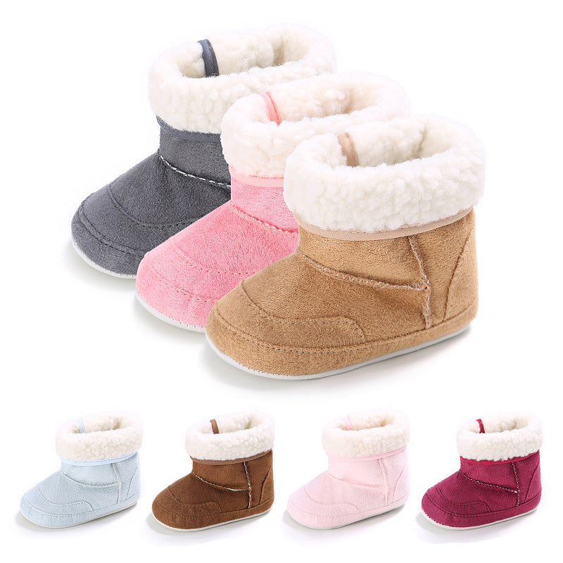 Baby Girl Soft-Sole First-Walker Booties