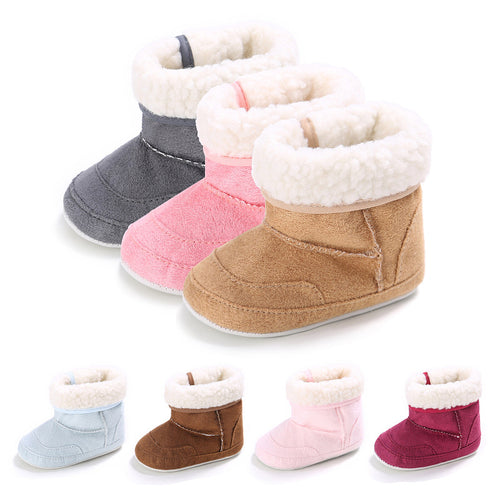 Baby Girl Soft-Sole First-Walker Booties