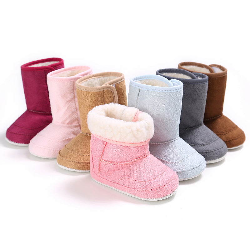 Baby Girl Soft-Sole First-Walker Booties