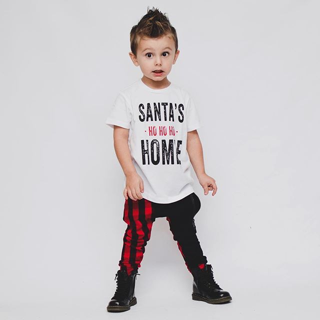 Kids' Letter-Print Cotton Tee