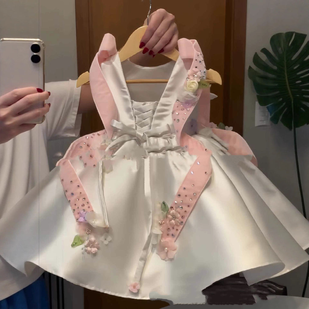 Girls' Puffy Princess Flower Girl Dress