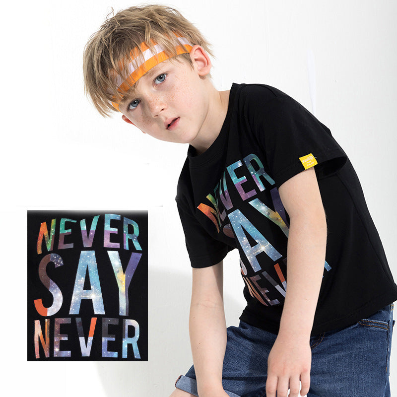 Kids' Letter-Print Sport Tee
