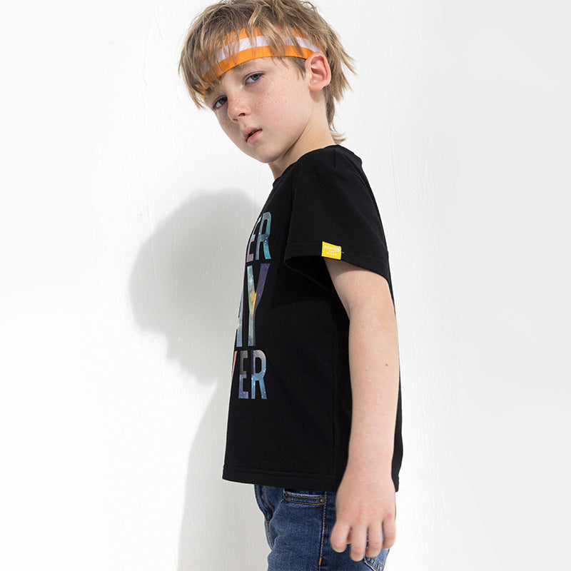 Kids' Letter-Print Sport Tee