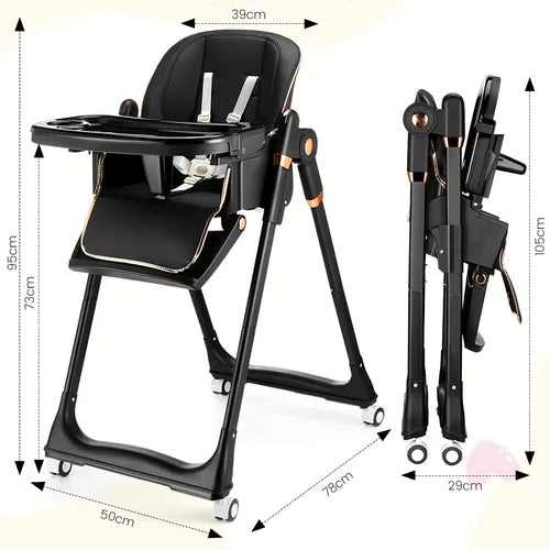 Foldable Adjustable High Chair