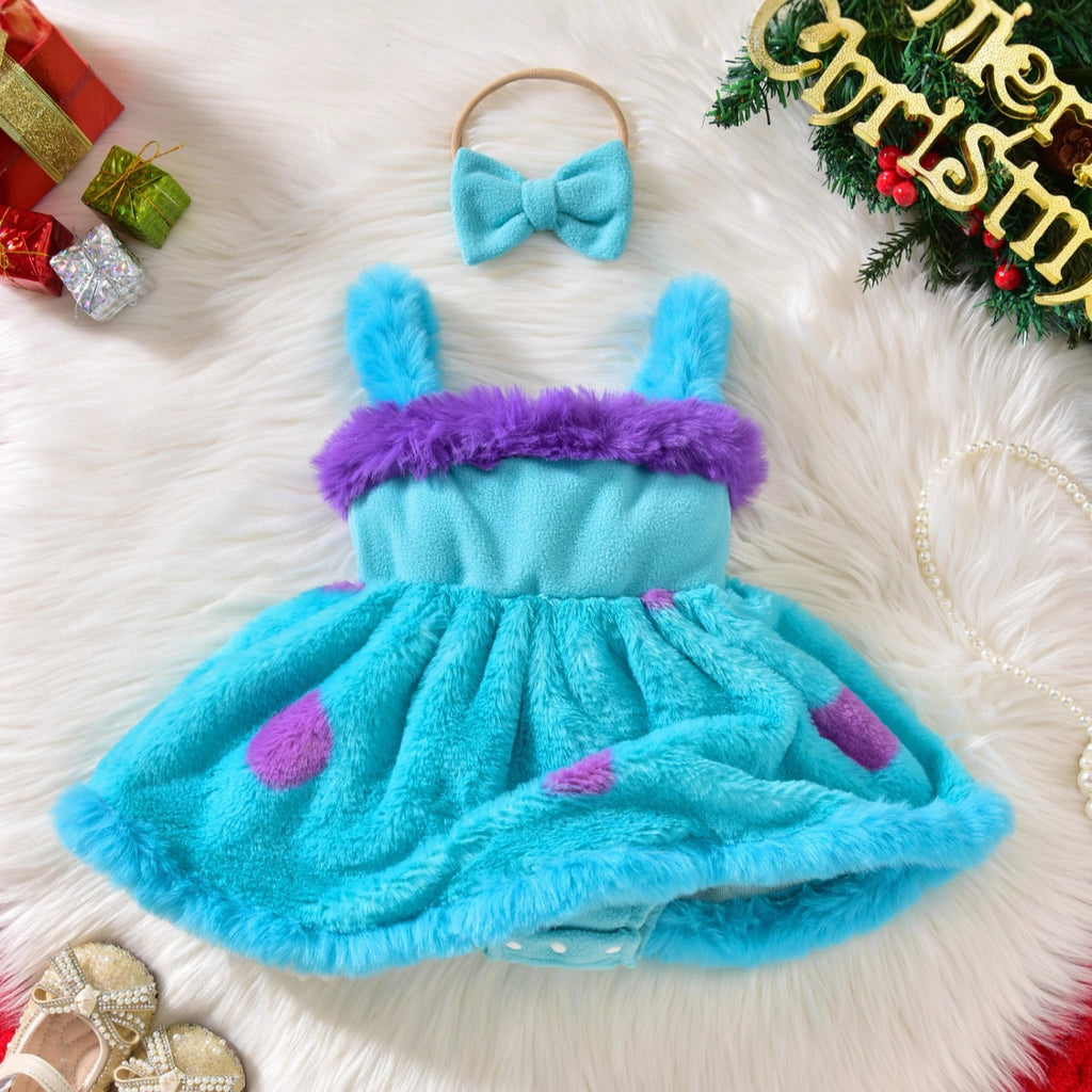 Baby Girl Polka-Dot Strap Dress