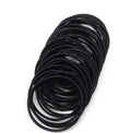 Black Elastic Hair Ties (100-Pack)