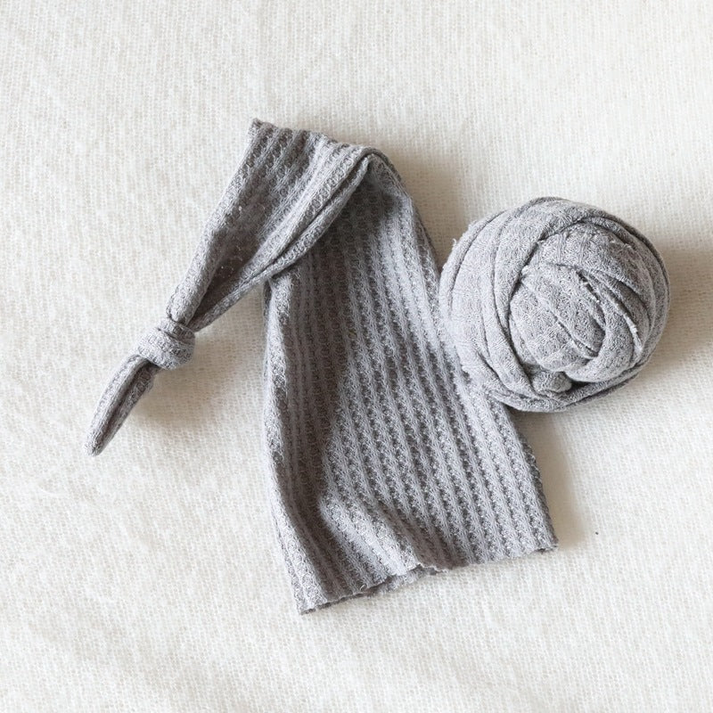 Newborn Knit Photo Wrap & Cap