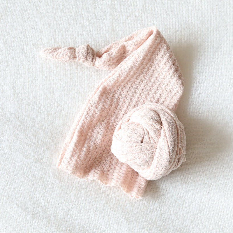 Newborn Knit Photo Wrap & Cap