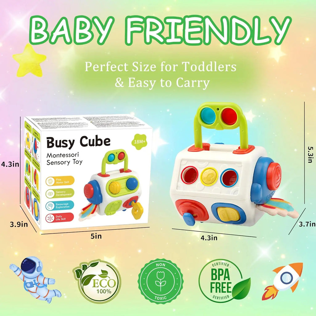 9-in-1 Busy Cube Activity Toy