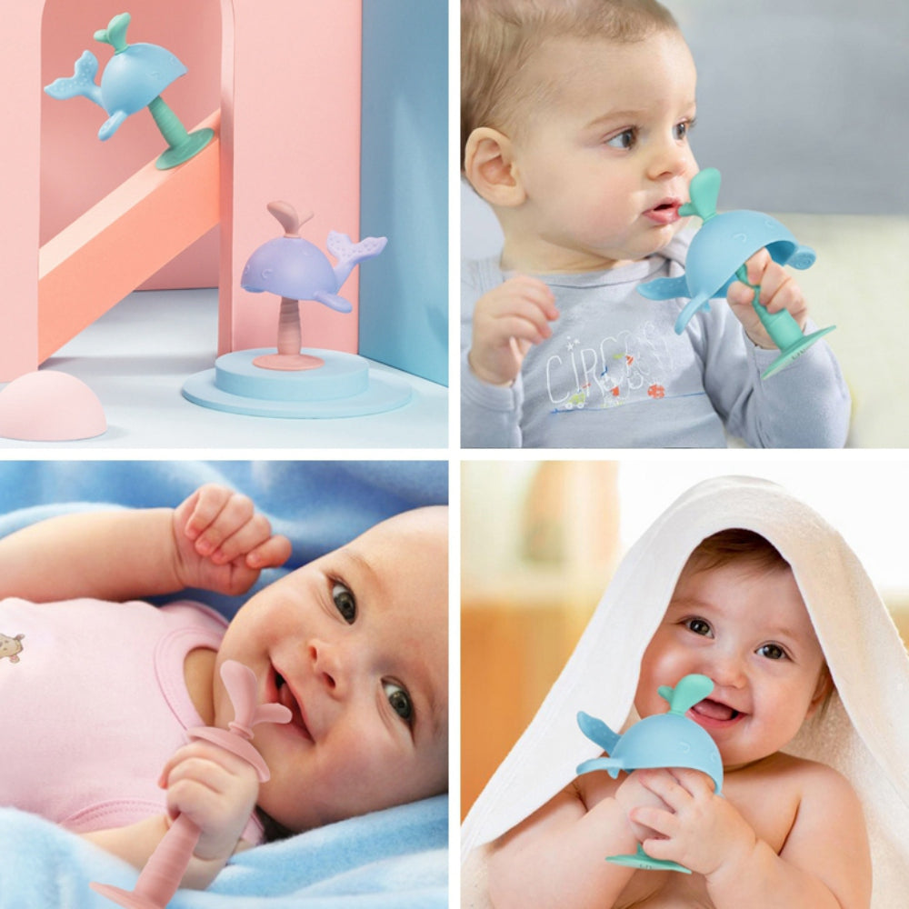 Whale Silicone Teether