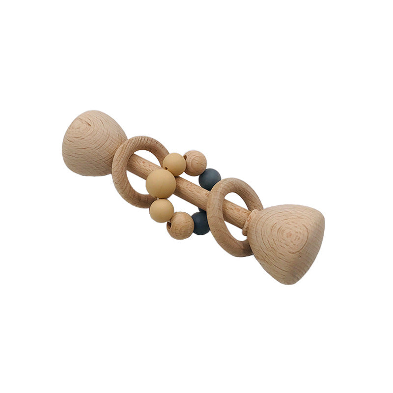 Beech Wood Rattle & Teether