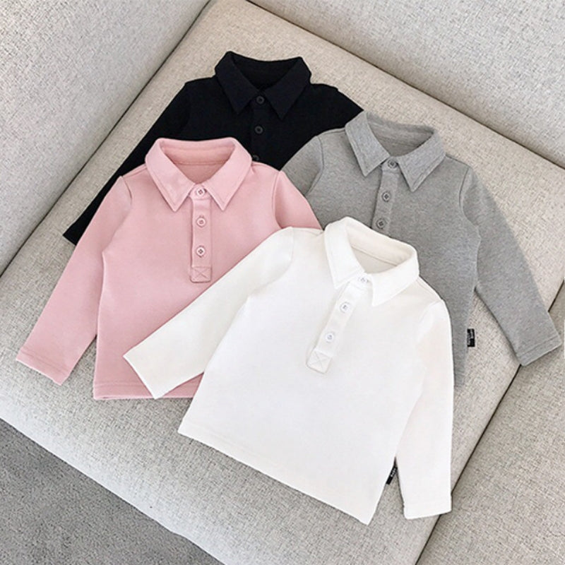 Baby Long-Sleeve Polo Tee
