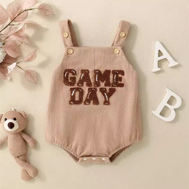 Baby Corduroy Sleeveless Romper