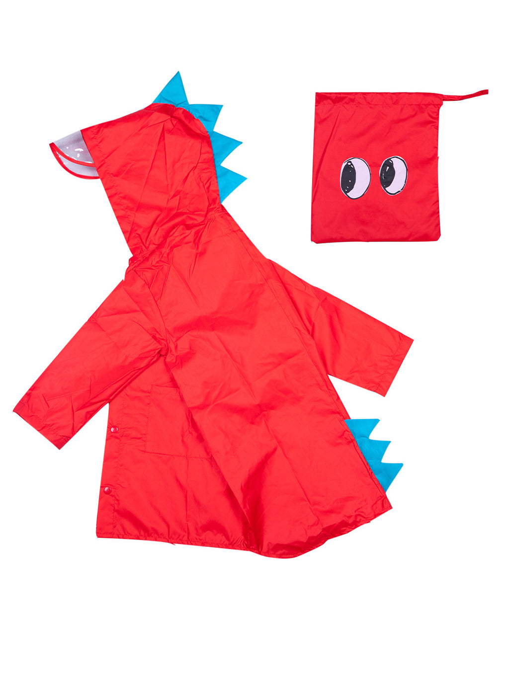 Kids' Dinosaur Hooded Raincoat