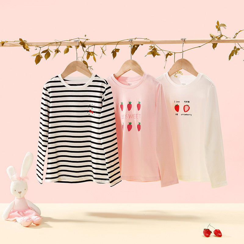 Big Girls' Striped Long-Sleeve Top