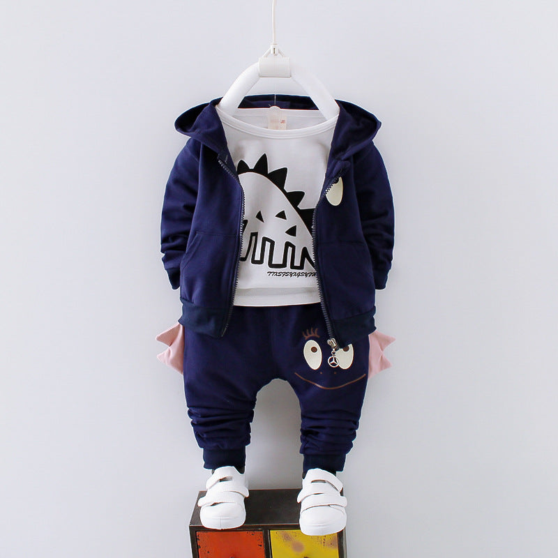 Boys' Cotton Long-Sleeve Sport Set