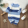 Baby Knitted Striped Romper