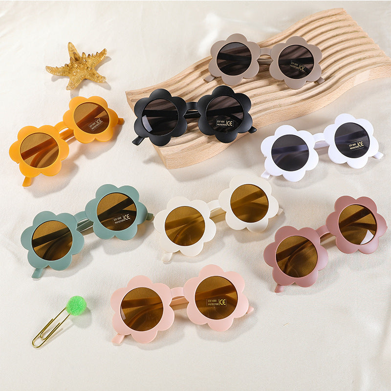 Kids' Flower Frosted Sunglasses