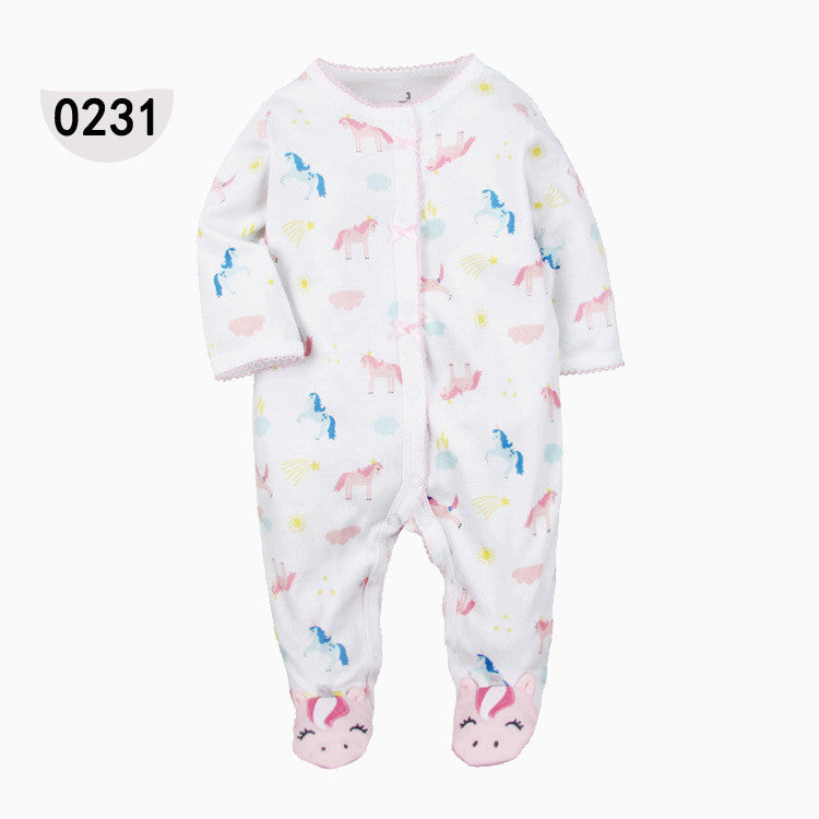 Baby Footed Cotton Onesie