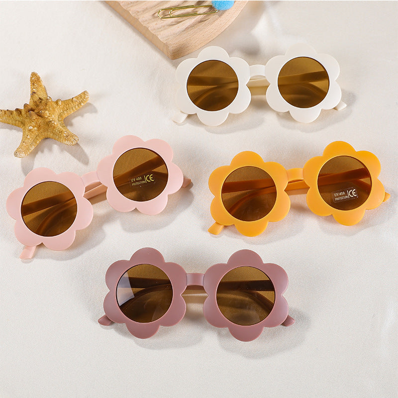Kids' Flower Frosted Sunglasses