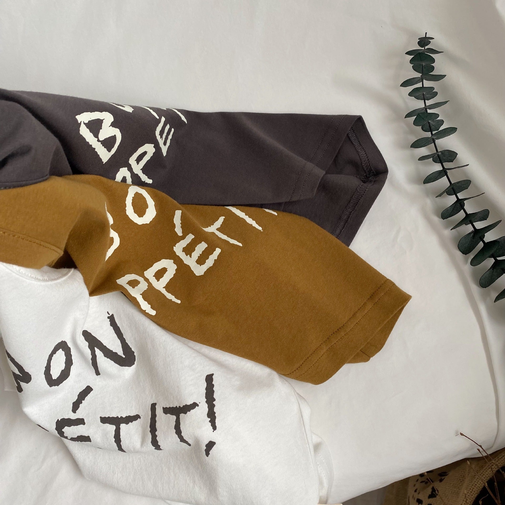 Children's Letter Printed Sleeveless Vest For Boys And Girls Loose Casual Top